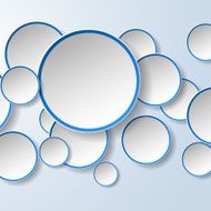 Abstract speech bubbles in the shape of circles N3