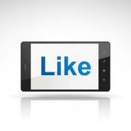 like word on mobile phone
