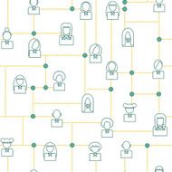 Seamless background on social network theme