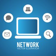 Social network design vector illustration N5