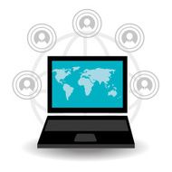 Social network design vector illustration N7