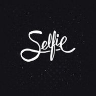 Simple Text Design for Selfie Concept