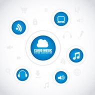 Cloud Computing design vector illustration N2