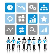 Vector of Business People and Strategy Concept N2