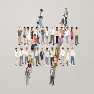 People forming hashtag N2
