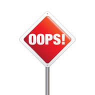 Oops Sign N4