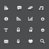 Web icons vector N6
