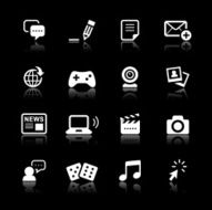 White Icons Set N36
