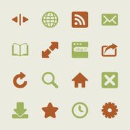 Web Browser and Intenet Icons - Color Series
