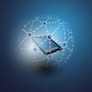 Global or Social Networks Concept - Vector for Your Business