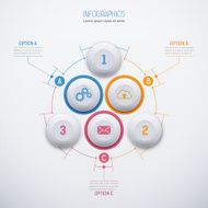 Modern vector abstract template for infographic1 N2