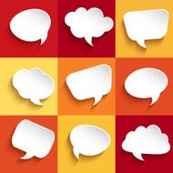 Set of speech bubbles N8