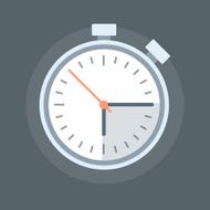 Timer flat style colorful vector icon N2