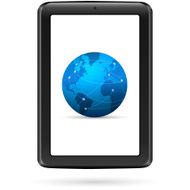 Tablet PC illustrattion global communication N2