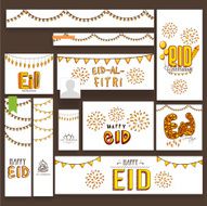 Social media post and header for Eid Mubarak