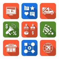 various white color flat style business distribution marketing p N2
