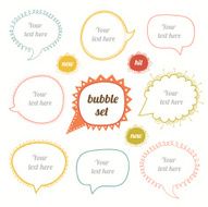 Vector Speak Bubbles set