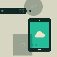 Flat design ui abstract