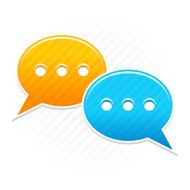 Speech bubble sticker icon chat room label web button