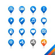 Social media icons vector - Simplicity Series