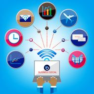 Device with Social network communication design N5