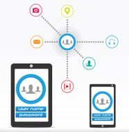 web and social media account