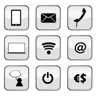 Communication icons vector N3