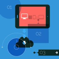 Flat design abstract background N2