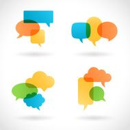 Colorful Speech Bubbles N10