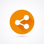 Flat icon share