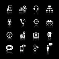 White Icons Set N37