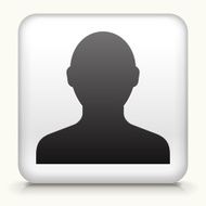 Square Button with Human Silhouette N2