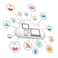 Cloud computing illustrattion
