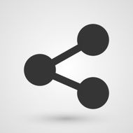 Black share icon