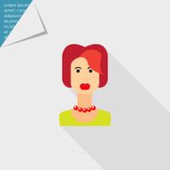 Portrait of young redheaded woman