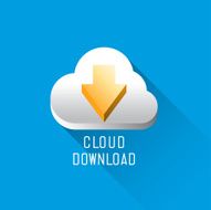 Cloud download icon