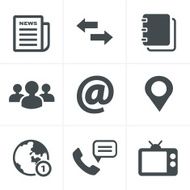 Media and communication icons N20
