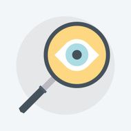 Search Engine Optimization flat style colorful vector icon N3