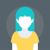 Female Avatar flat style colorful vector icon N2