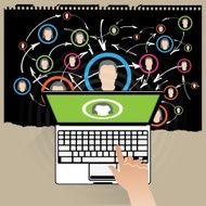Social network Laptop