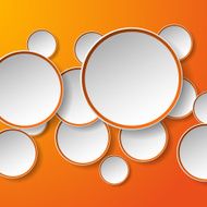 Abstract speech bubbles in the shape of circles N4
