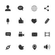 Chat icons vector