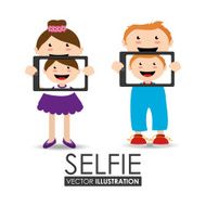 Selfie design vector illustration N2