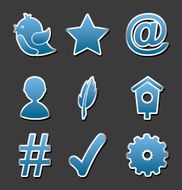 Social Media Icons N140