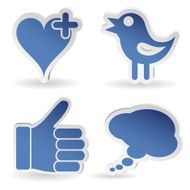Set Social Media Sticker N2