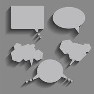 Abstract Speech Bubbles N5
