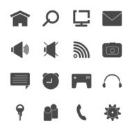 mobile icon set vector eps10