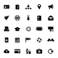 Contact connection icons on white background