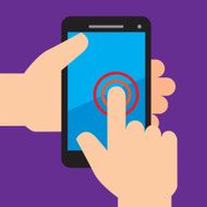 Smartphone Touch Flat
