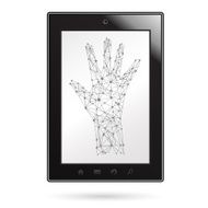 Tablet PC with network hand